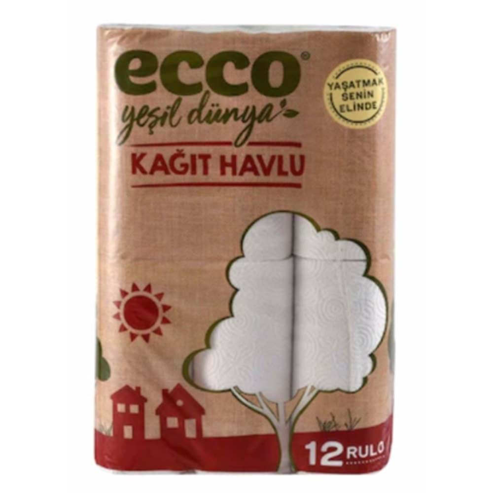 Ecco Yeşil Dünya Kağıt Havlu 12lı*4pk