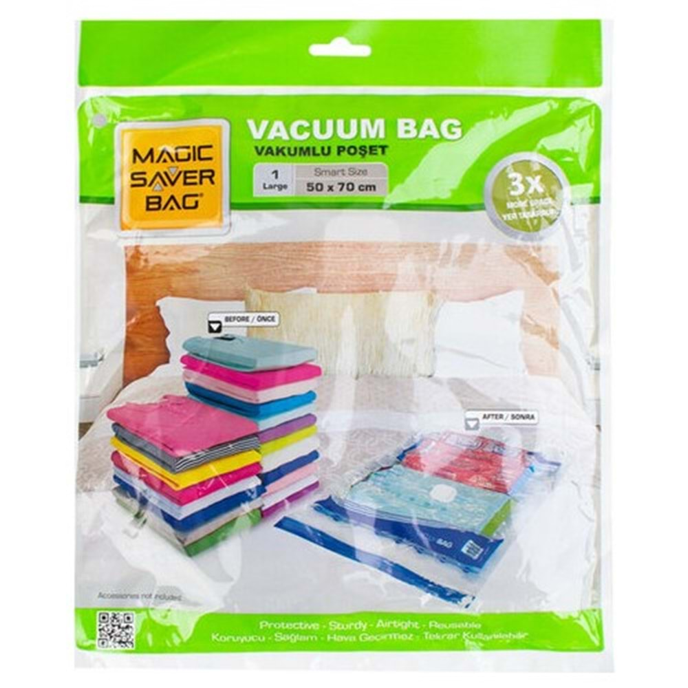 Vakumlu Poşet Magıc Saver Bag 3lü (1ad 55x90+2ad 80x110)