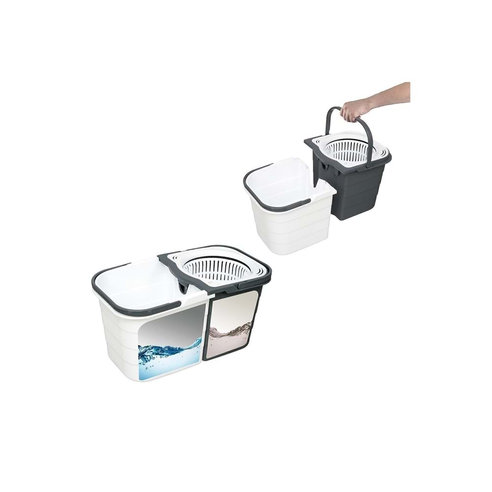 Elefan Duo Mop Kirli Su Temiz Su Ayrı Temızlık Setı 19Lt