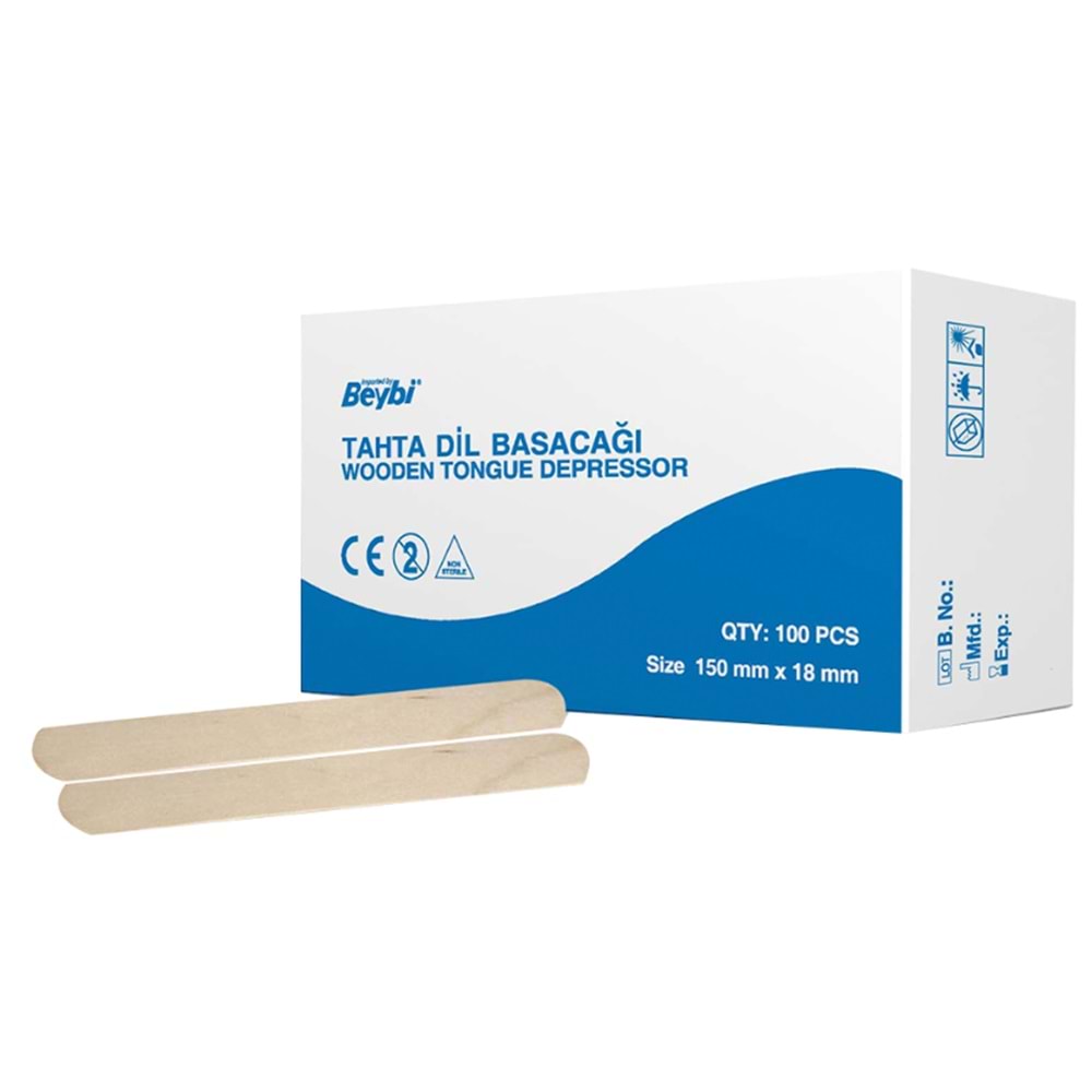 Beybi Tahta Dil Basacağı 100lü 150mm*18mm