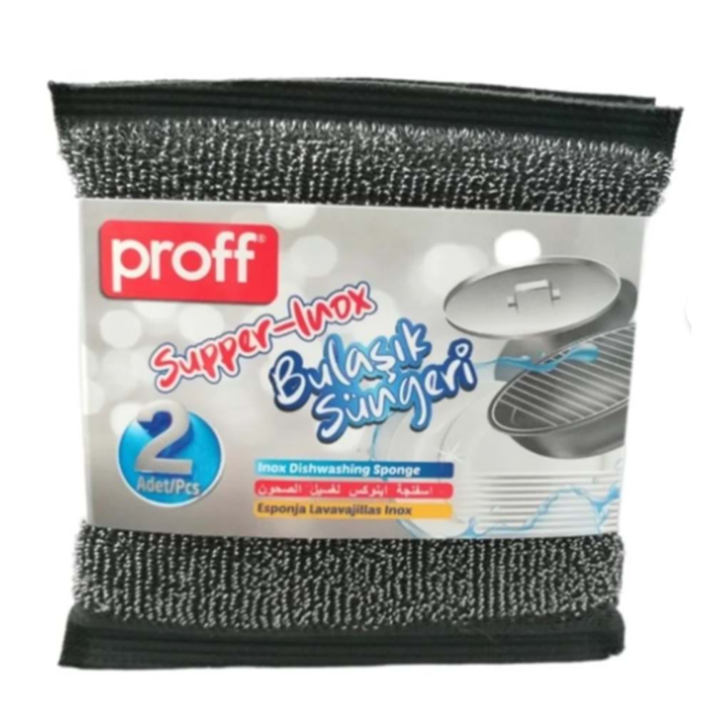 Proff Süpper İnox Bulaşık Süngeri 2li