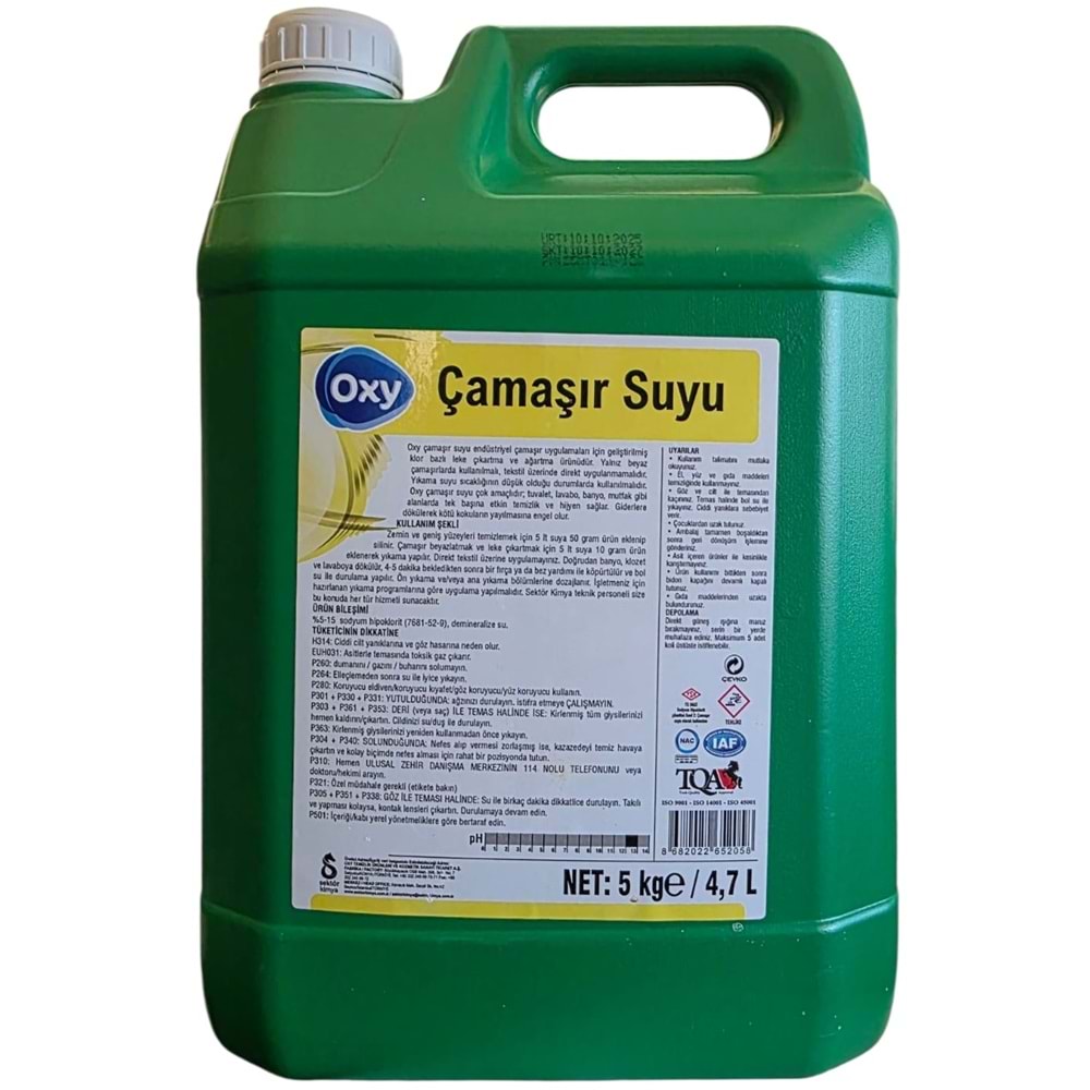 Oxy Çamaşır Suyu 5kg MT-011 5