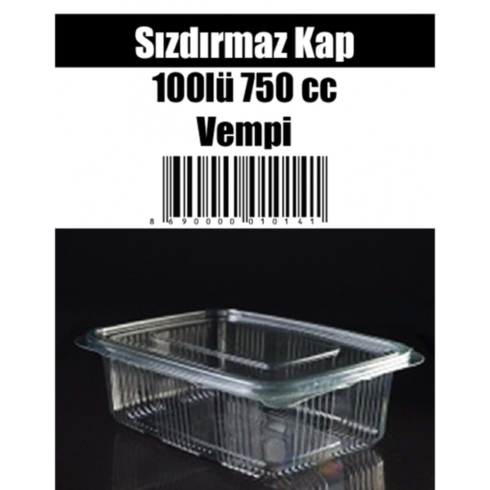 Megastar 750cc Sızdırmaz Kase 100lü V06/E