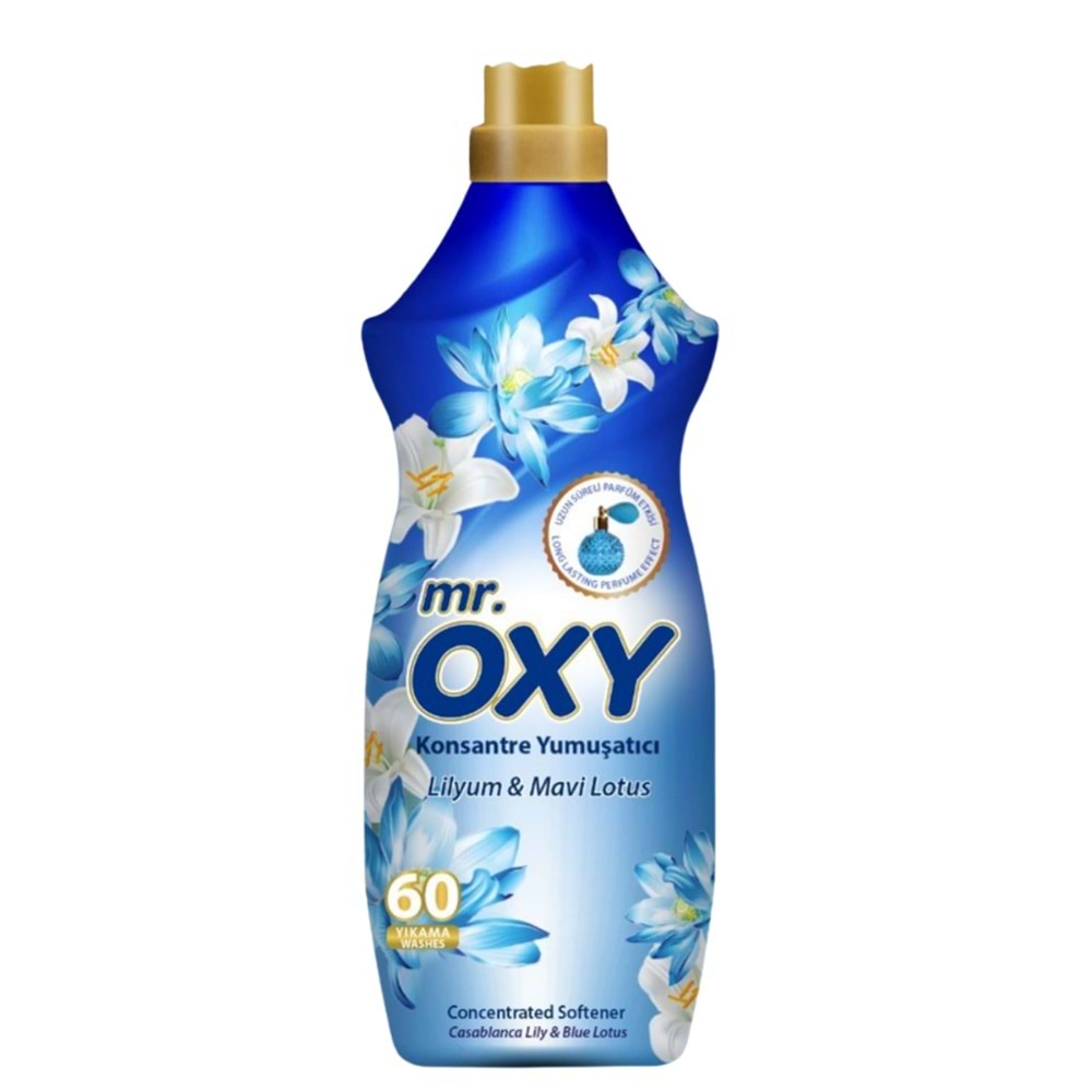 Mr Oxy Konsantre Yumuşatıcı Lilyum & Mavi Lotus 60Yıkama 1440ml*9ad