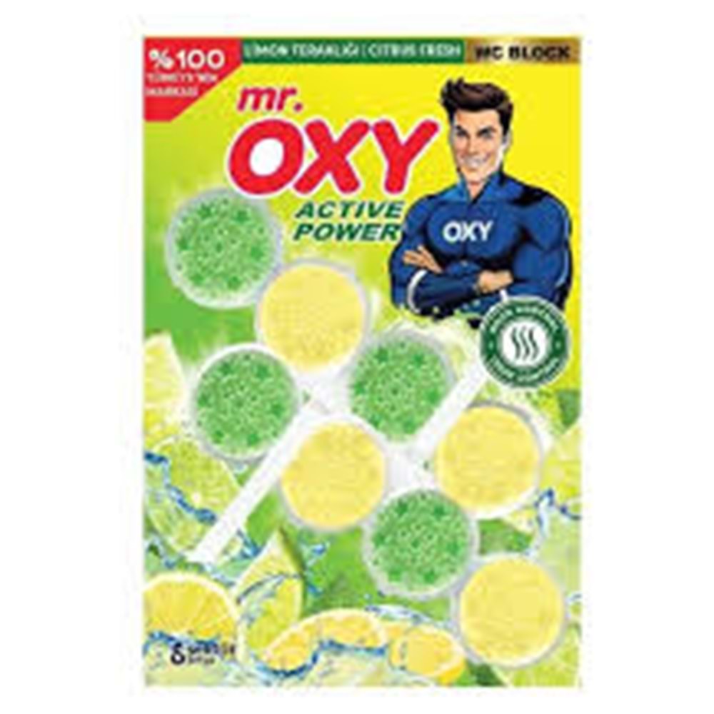 Mr Oxy Wc Blok Limon Ferahlığı 2x50gr*12ad