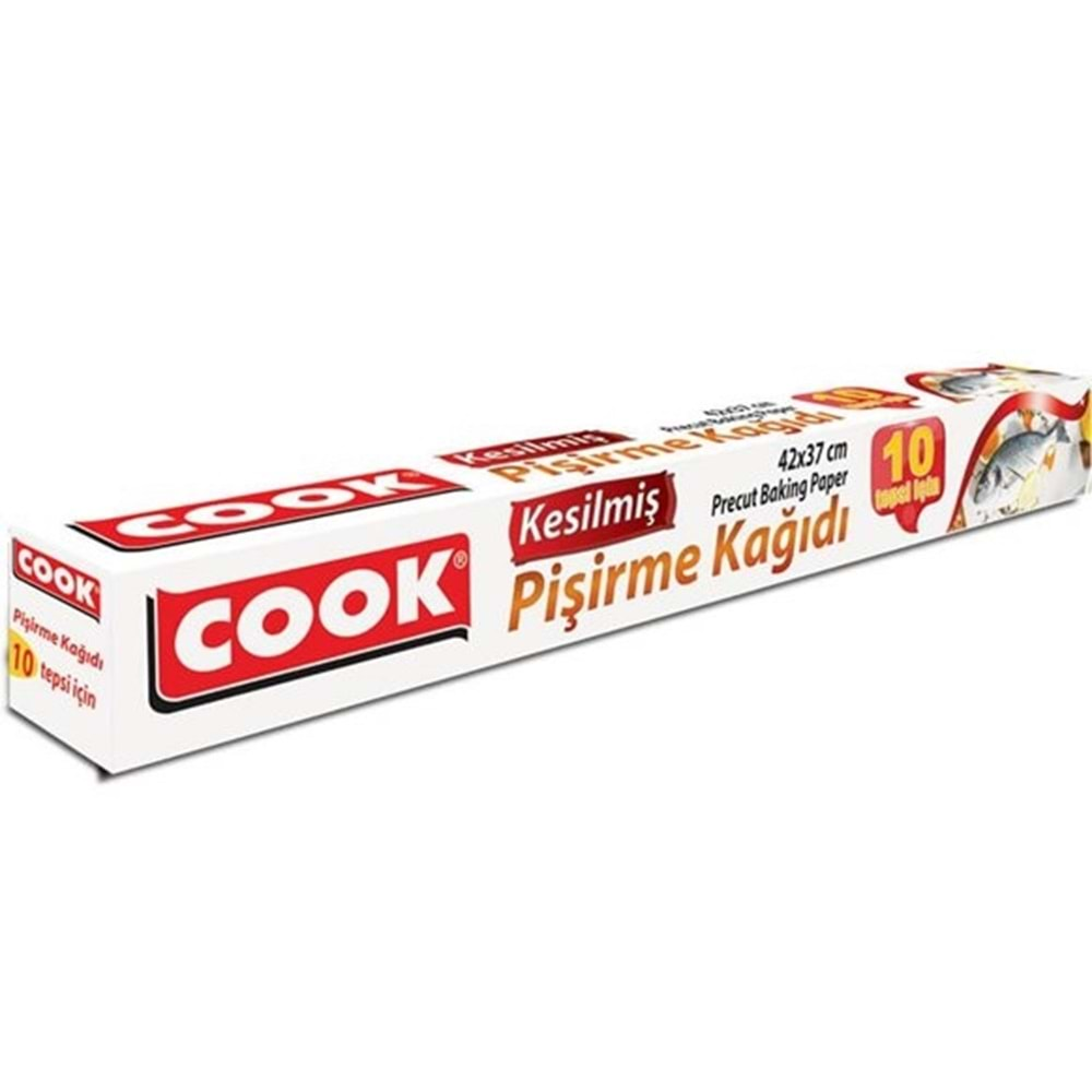 Cook Kesilmiş Pişirme Kağıt 10 Yaprak