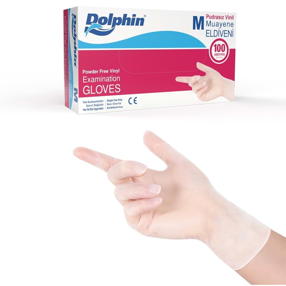 Dolphin Vinil Eldiveni Pudrasız Medium