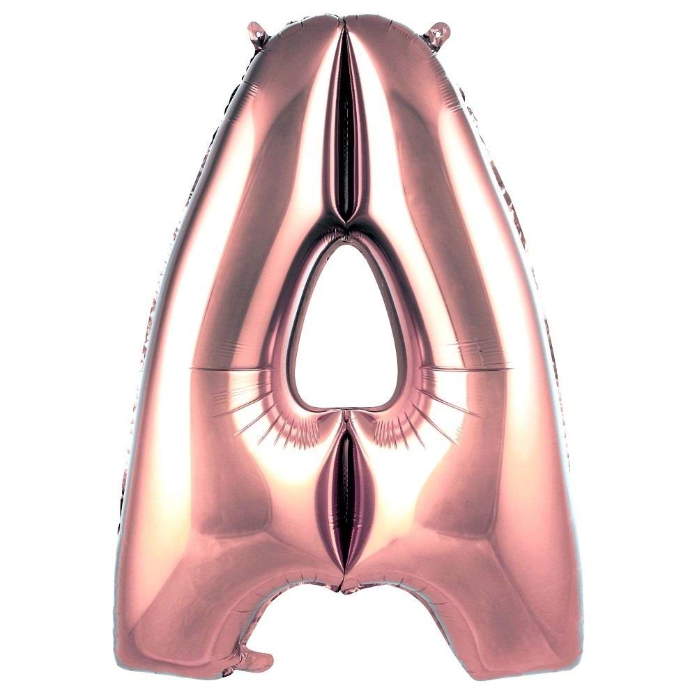 İkm Harfler 40Inc Folyo Balon Rosegold A
