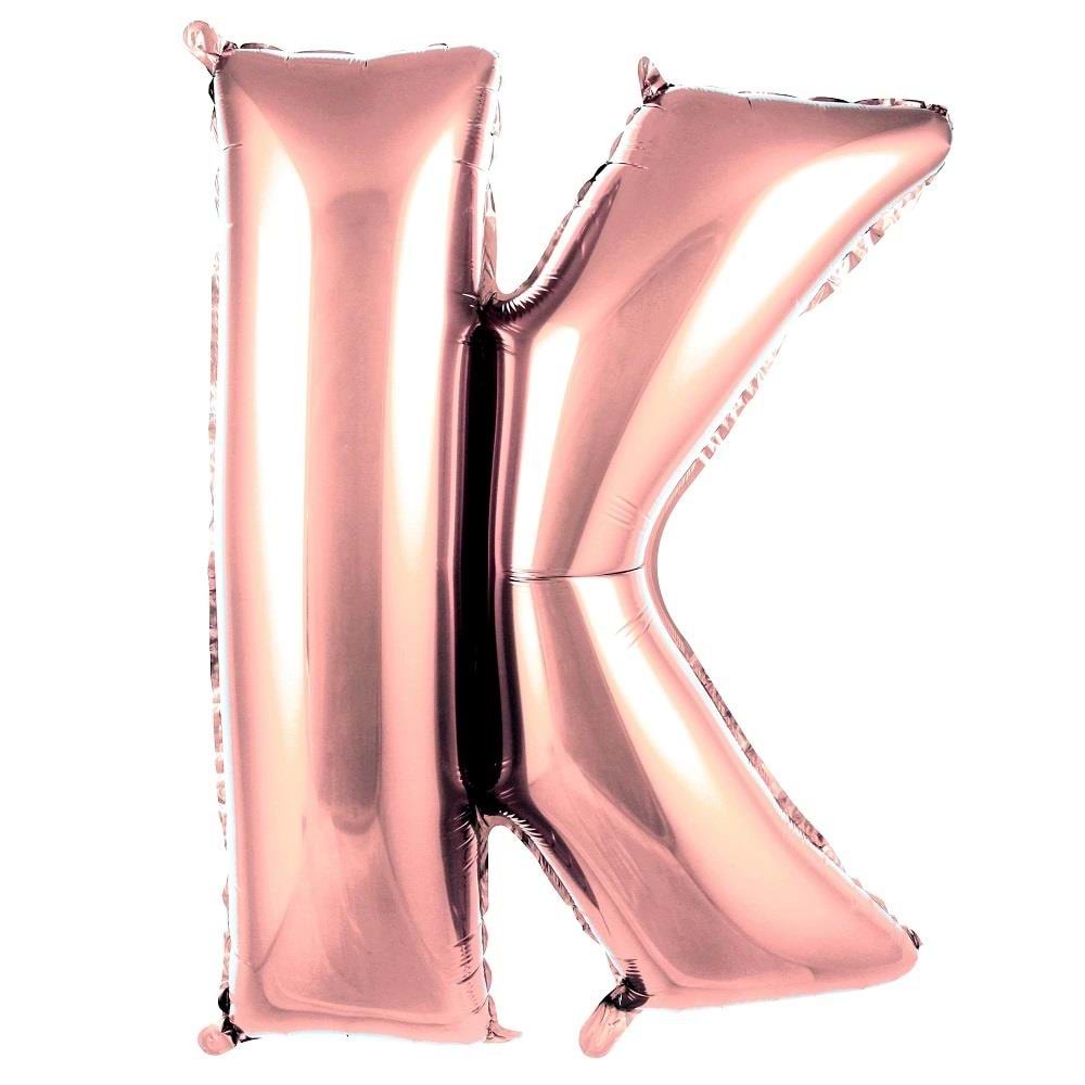 İkm Harfler 40Inc Folyo Balon Rosegold K