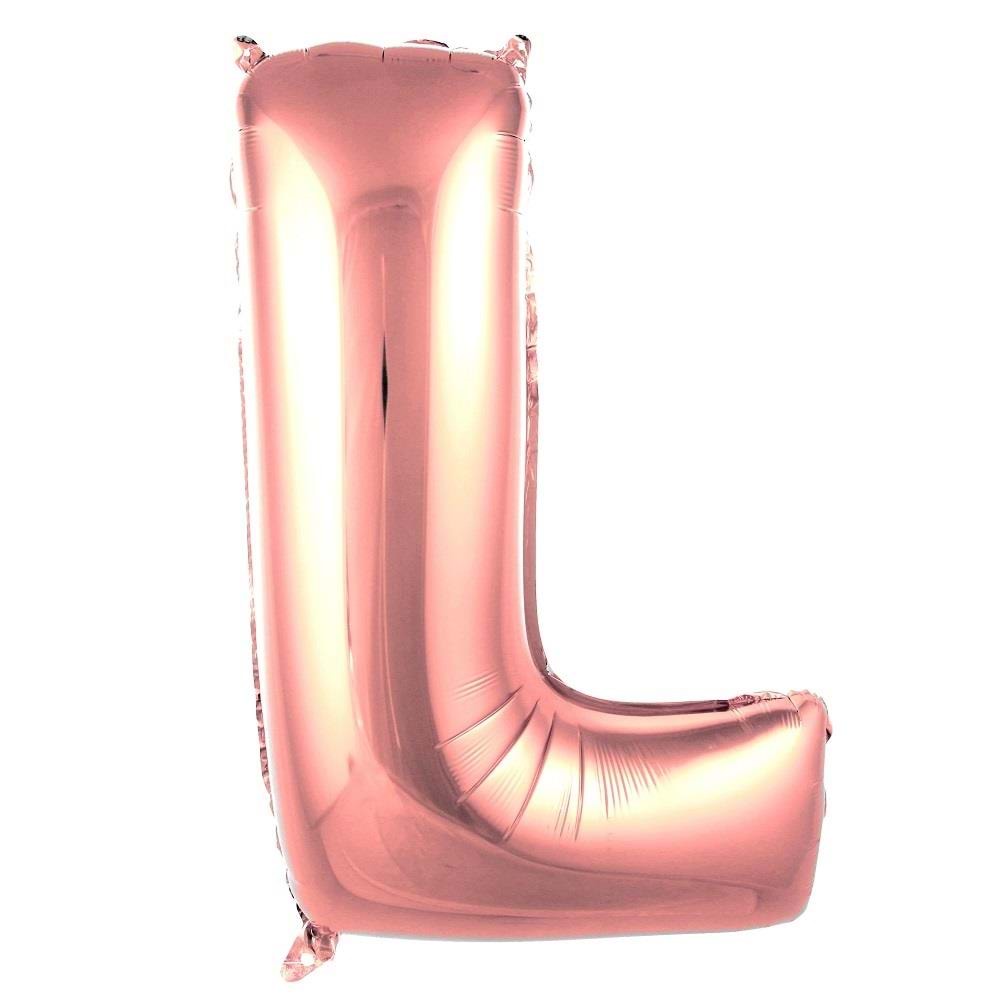İkm Harfler 40Inc Folyo Balon Rosegold L