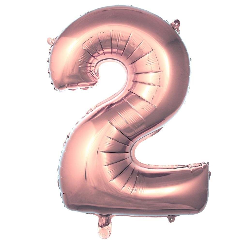 İkm Rakamlar 40Inc Folyo Balon Rosegold 2