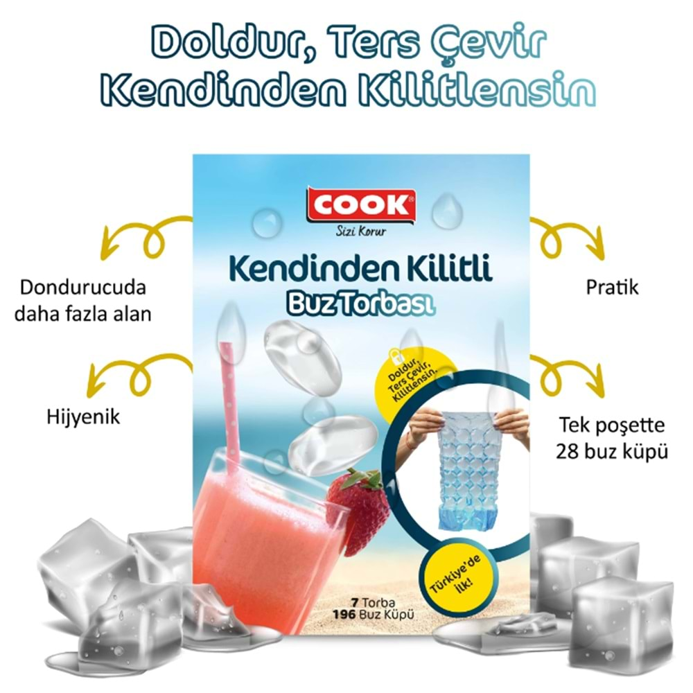 Cook Buz Torbası Kendinden Kilitli 7li