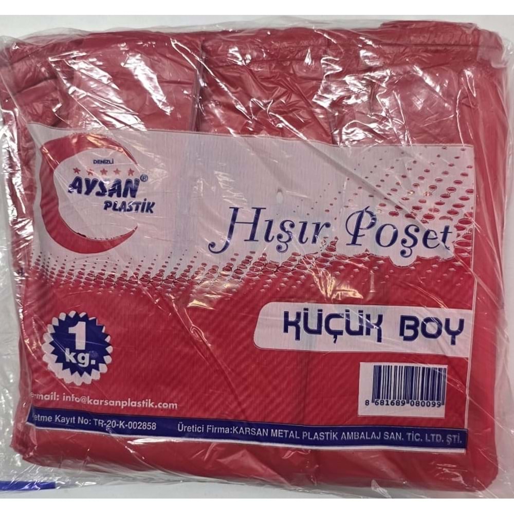 Aysan Kırmızı Küçük Atlet Poşet