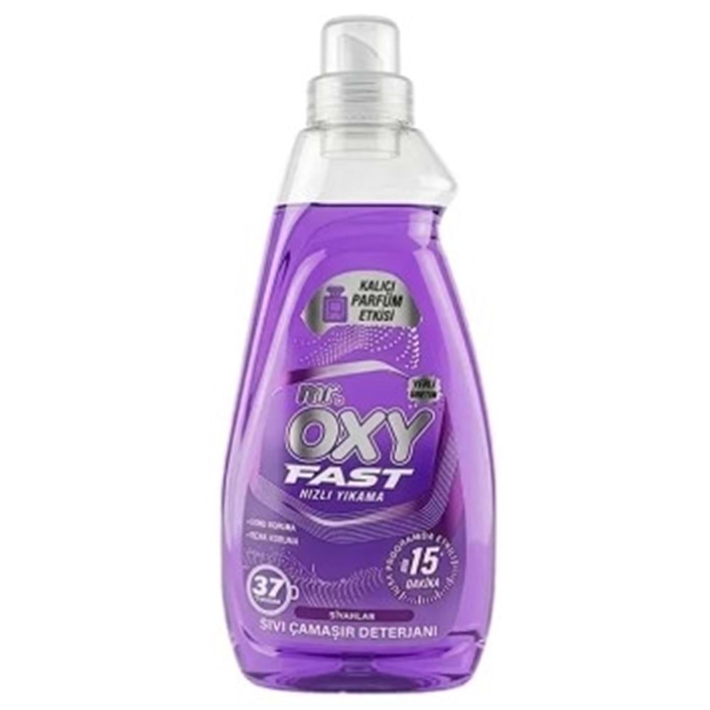Mr Oxy Hızlı Yıkama 15dk Siyahlar 37Yıkama 1480ml*6ad