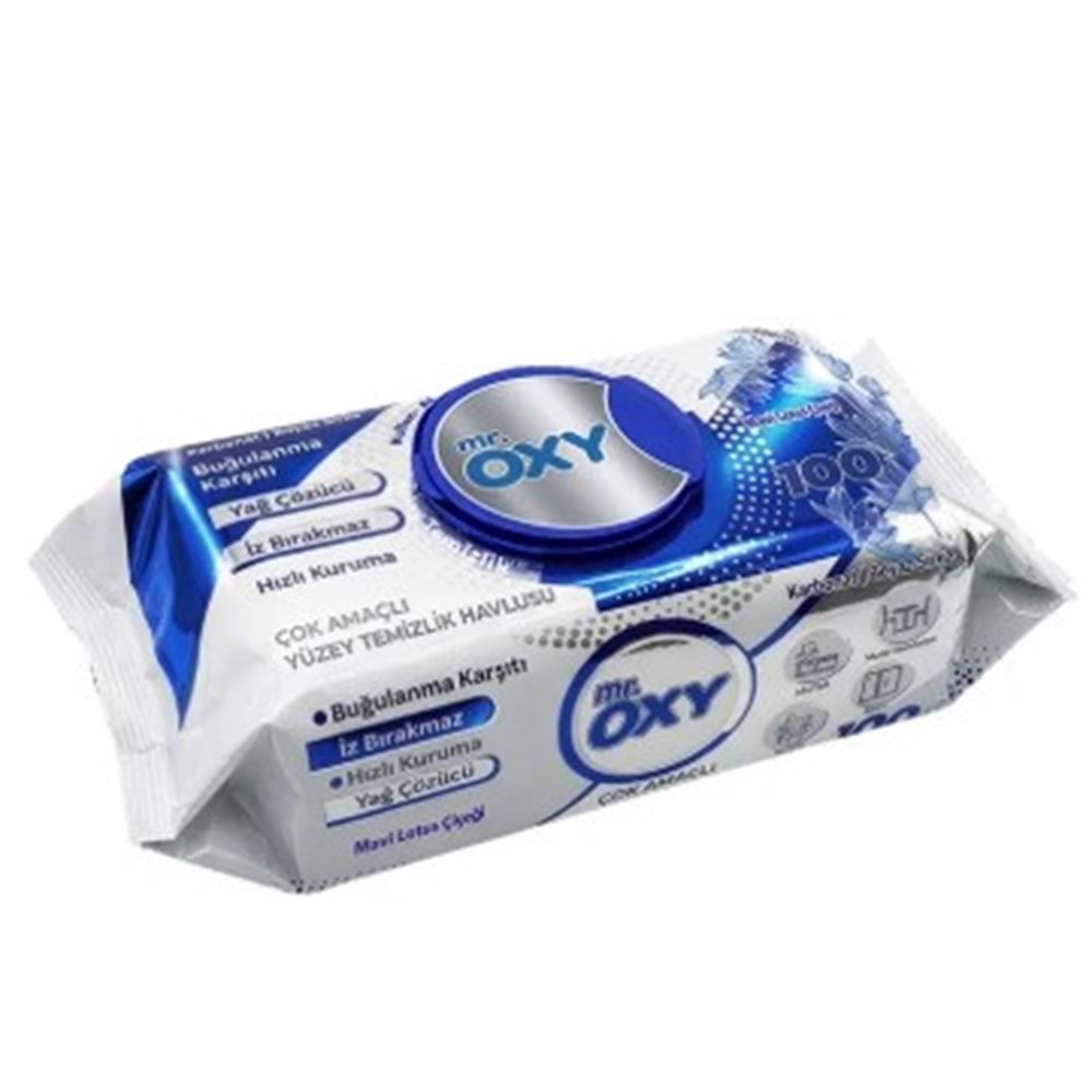 Mr Oxy Çok Amaçlı Yüzey Temizlik Havlusu Lotus Çiçeği 100Lü