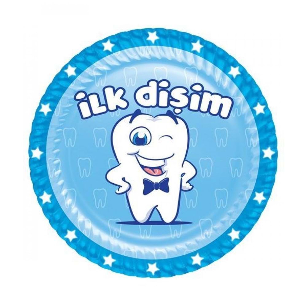 Roll-Up Party Dreams İlk Dişim Tabak Mavi