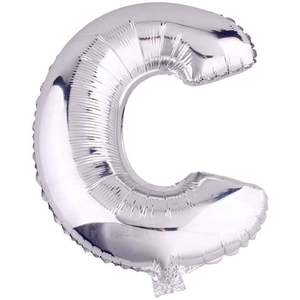 Rps Folyo Harf Balon Gümüş 'C' 16 Inc