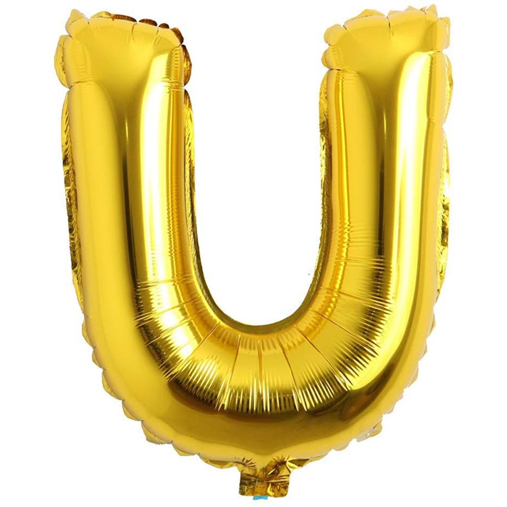 Rps Folyo Harf Balon Gold 'U' 16 Inc