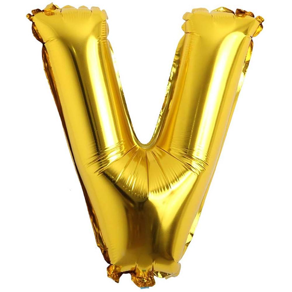 Rps Folyo Harf Balon Gold 'V' 16 Inc