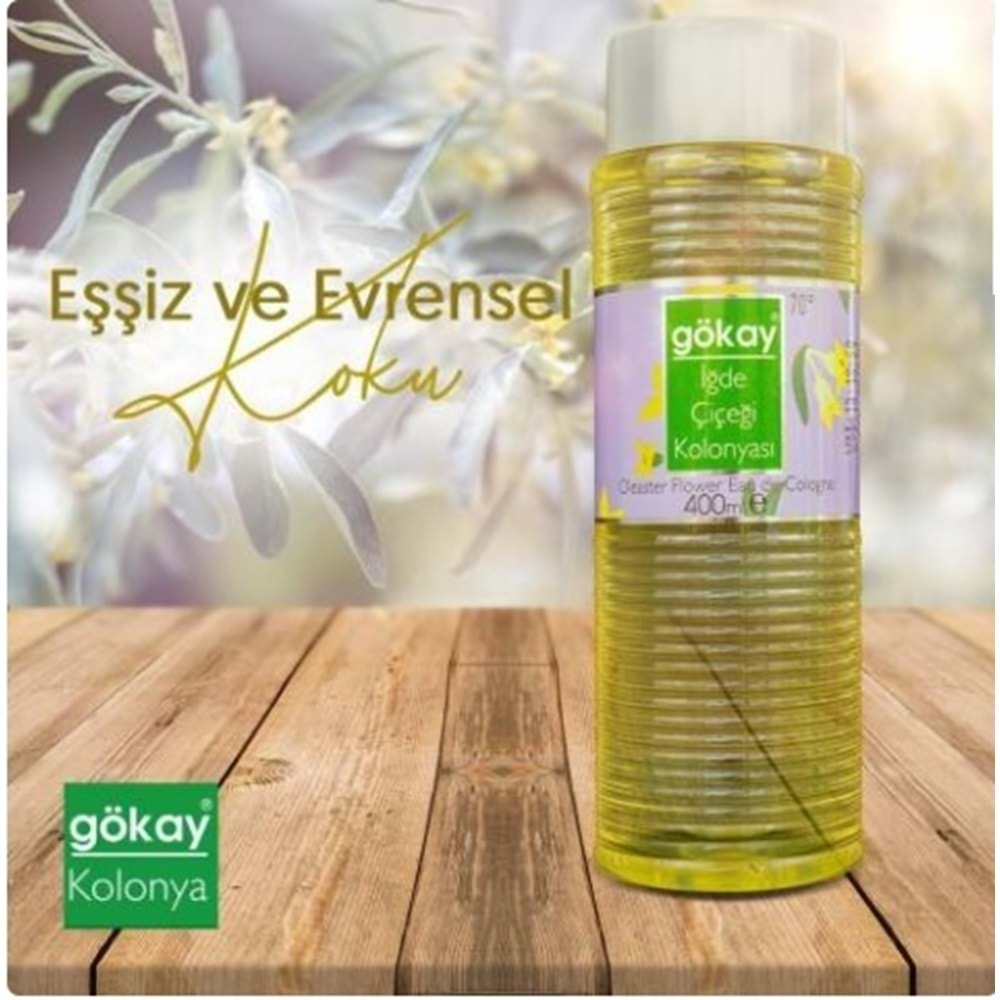 Gökay İğde Çiçeği Kolonya 400ml 70