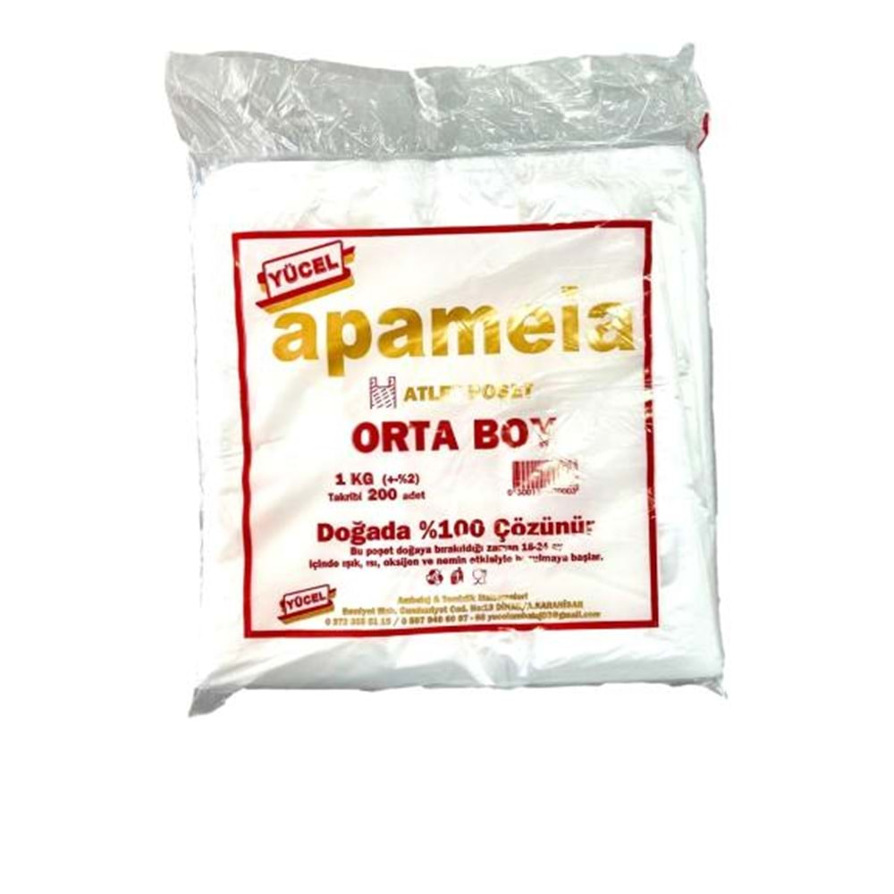 Şeffaf Orta Boy Orjinal Atlet Poşet