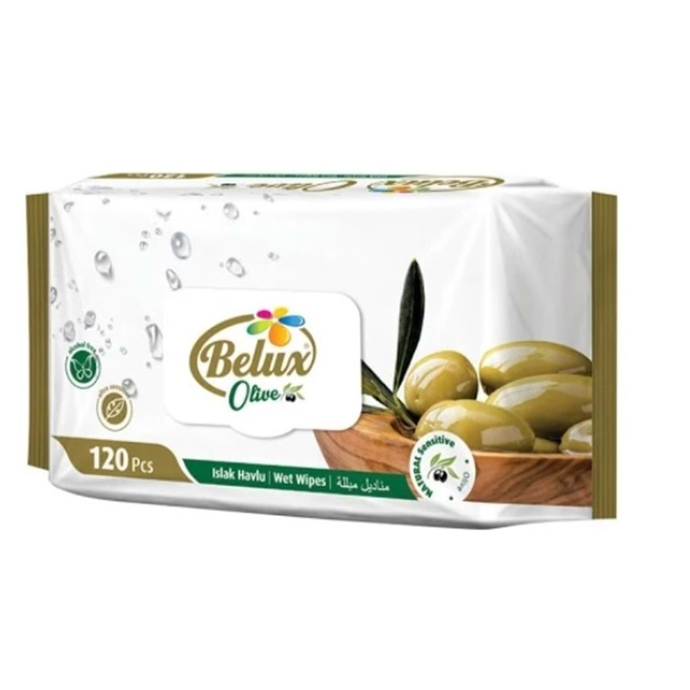 Belux Islak Havlu Kapaklı Olive 120 li*K12