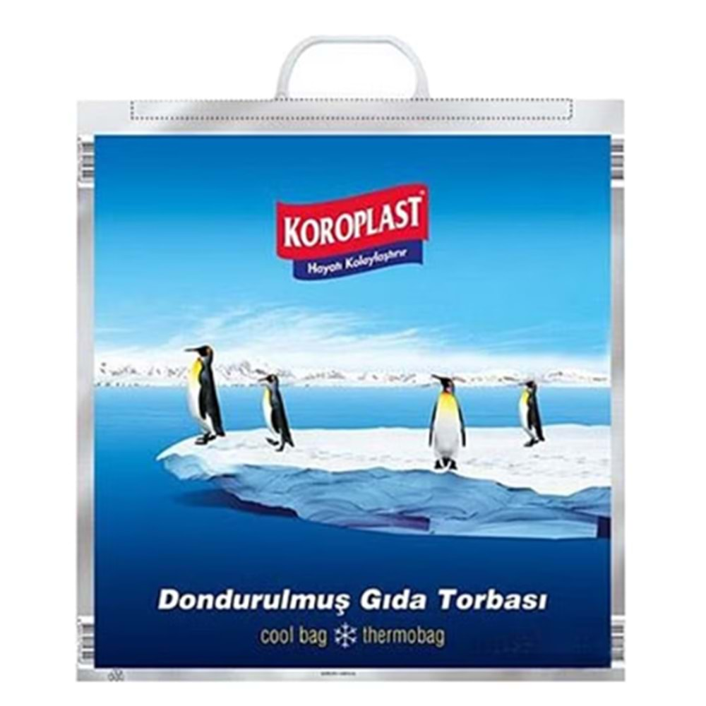 Koroplast 50x52 cm Kilitli Dondurulmuş Gıda Torbası