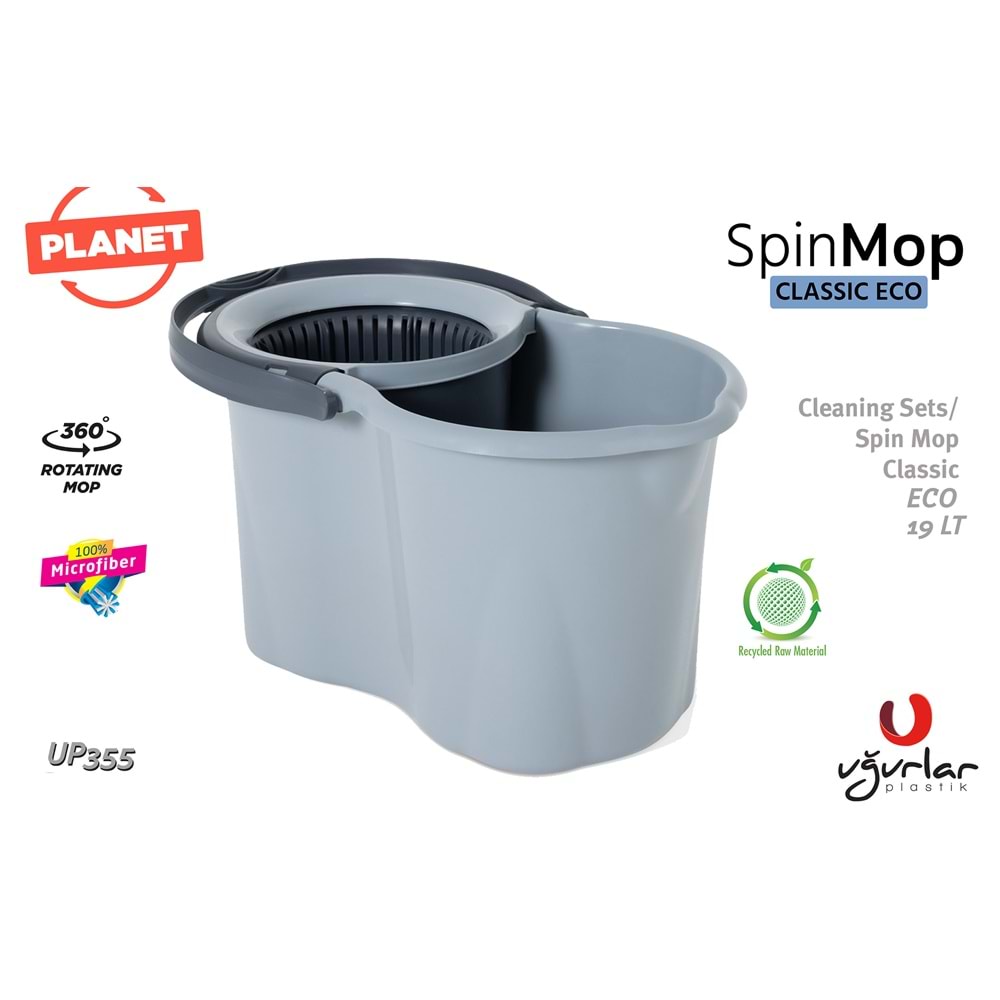 Planet Spin Mop Klasik Dönerli Set 19lt UP355
