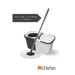 Elefan Duo Mop Kirli Su Temiz Su Ayrı Temızlık Setı 19Lt
