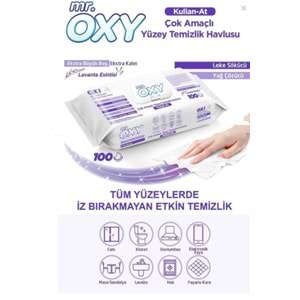 Mr Oxy Çok Amaçlı Yüzey Temizlik Havlusu Lavanta Esintisi 100Lü TİC.487