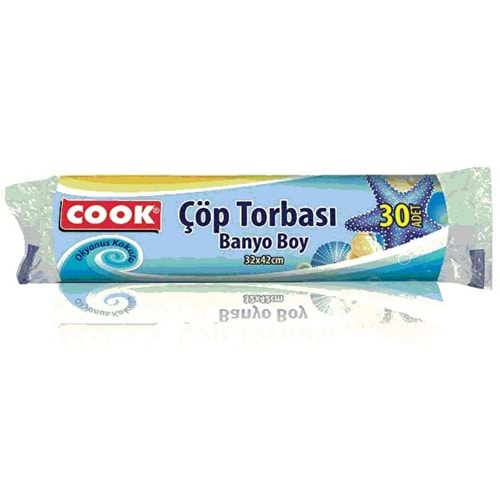 Cook Banyo Boy Çöp Tobası Okyanus Kokulu 30lu