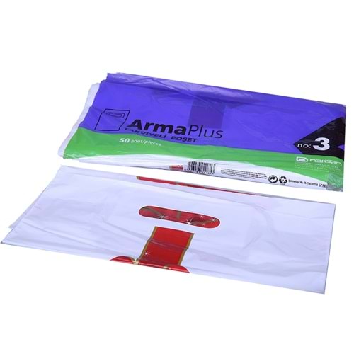 Renkli 33X45 3No Takviyeli Poşet