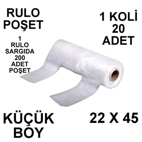 Rulo Küçük Boy 200lü Atlet Poşet