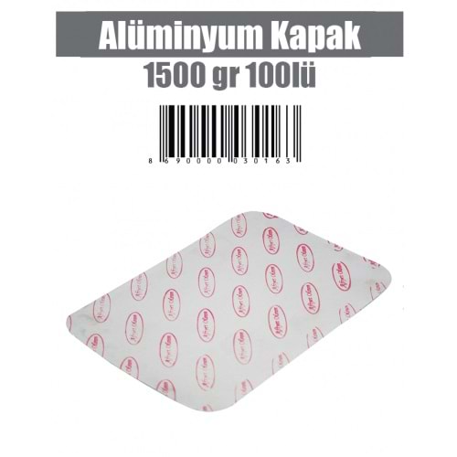 Alüminyum 1500gr Kapak 729/L 100lü