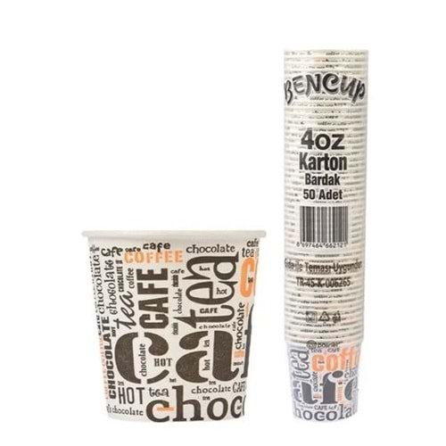 Bencup 4oz Karton Bardak 50li*40pk