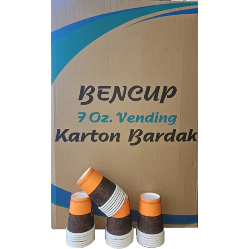 Bencup 7oz Vendik Karton Bardak 50li*60pk