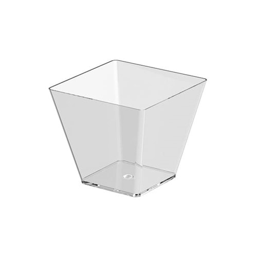 Bergama DK120 Kristal Köşeli Kase 50li