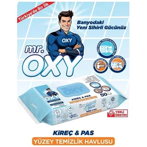 Mr Oxy Sihirli Bez Kireç ve Pas Yüzey Temizlik Havlusu 50Li MR-046 5