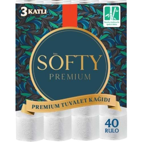 Softy 3Katlı Tuvalet Kağıdı 40lı*2pk