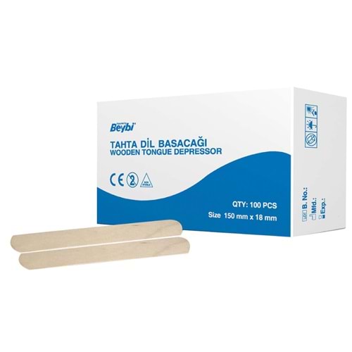 Beybi Tahta Dil Basacağı 100lü 150mm*18mm