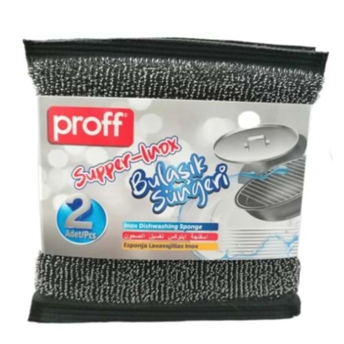 Proff Süpper İnox Bulaşık Süngeri 2li