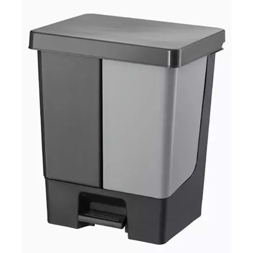 Planet Duo 2li Pedallı Çöp Kovası 50lt UP312