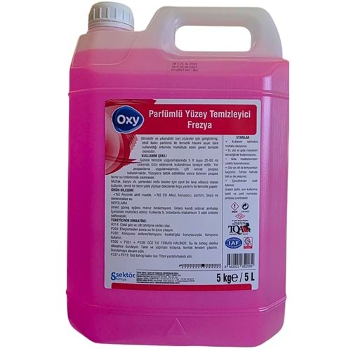 Oxy Parfümlü Yüzey Temizleyici Frezya 5Kg GT-001 5