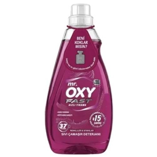 Mr Oxy Hızlı Yıkama 15dk Renkli & Siyah 37Yıkama 1480ml*6ad