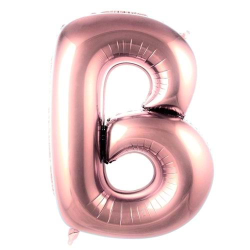 İkm Harfler 40Inc Folyo Balon Rosegold B