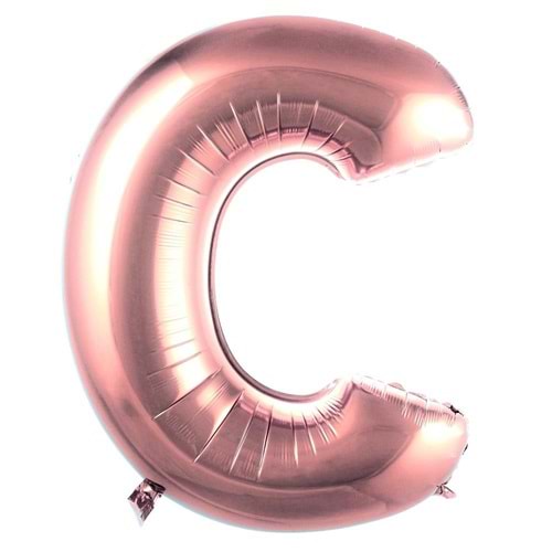 İkm Harfler 40Inc Folyo Balon Rosegold C
