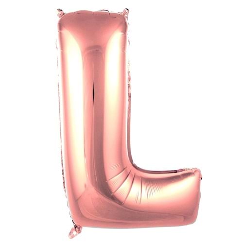 İkm Harfler 40Inc Folyo Balon Rosegold L