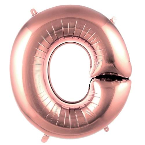 İkm Harfler 40Inc Folyo Balon Rosegold O