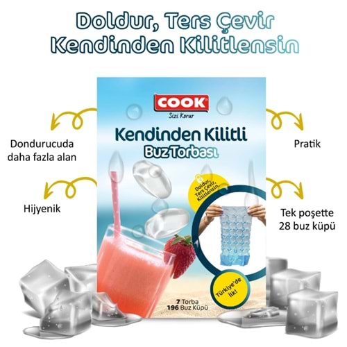 Cook Buz Torbası Kendinden Kilitli 7li