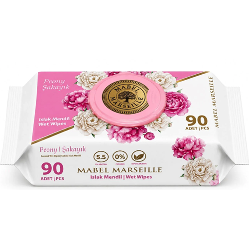 Mabel Marseille Şakayık Islak Mendil 90lı